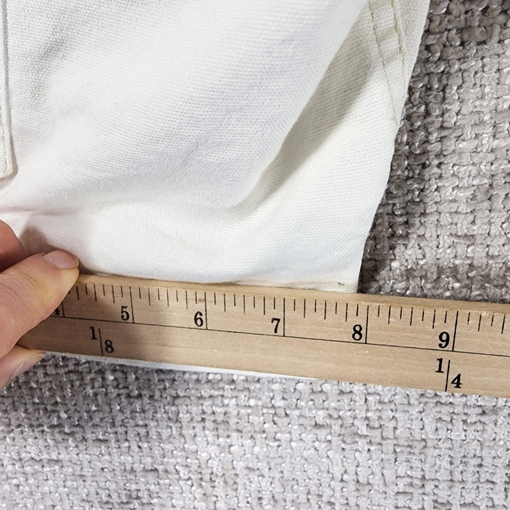 Dovetail Workwear Maven Slim Carpenter Shorts Womens 4 White Canvas 29x11 - Picture 7 of 13